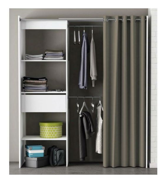 Šatní organizér Miniur (bílá)