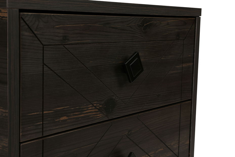 Noční stolek Luna (Tmavá hnědá)