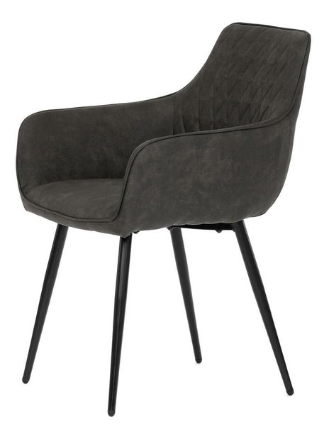 Jídelní židle Deshace (imitace broušené kůže)