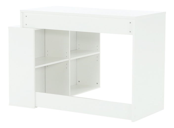 Rohový PC stolek Geles bílá