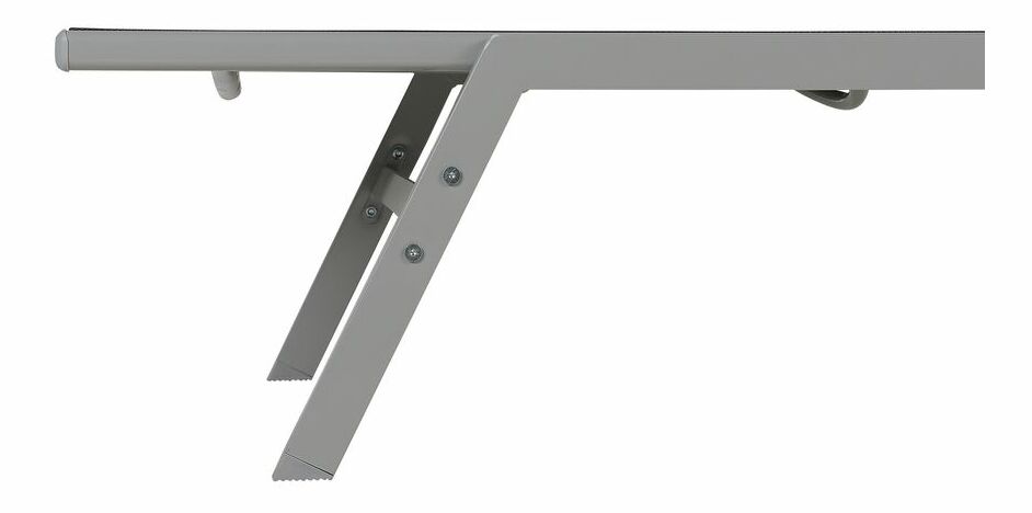 Zahradní lehátko NESS (textil) (černá)