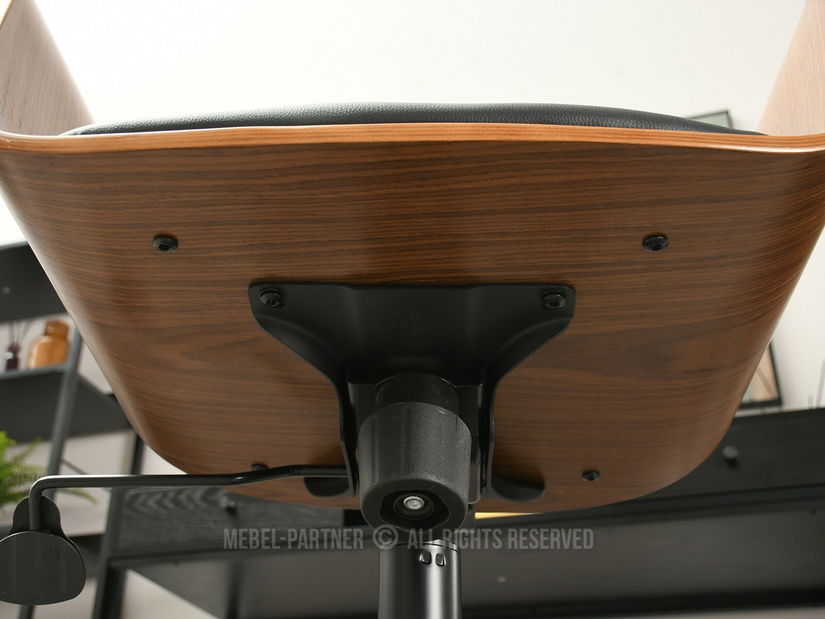 Křeslo Enrique (ořech tmavý + černá)