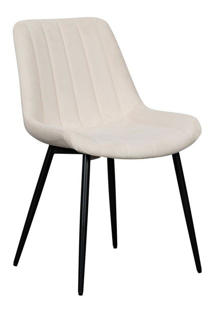 Jídelní židle Ruler (krémová + černá)