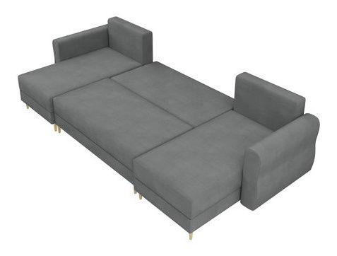 Rohová sedací souprava U Selva U (černá)