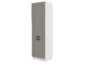 Potravinová kuchyňská skříň Lucid 60 DK 210 2F (claygrey + bílá)