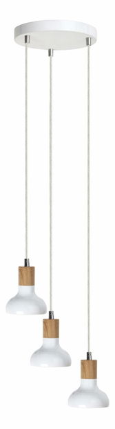 Závěsné svítidlo Holly 5949 (bílá + buk)