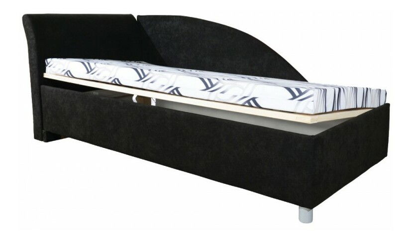 Jednolůžková postel (válenda) 90 cm Pearline Plus (se 7-zónovou matrací standard) (L)