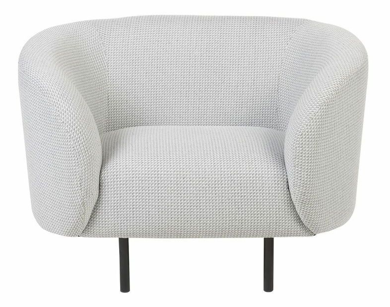 Křeslo Leon (bílá + černá)