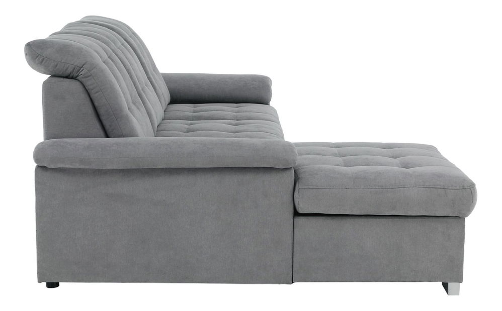 Rohová sedačka Evangelon (šedá) (L)