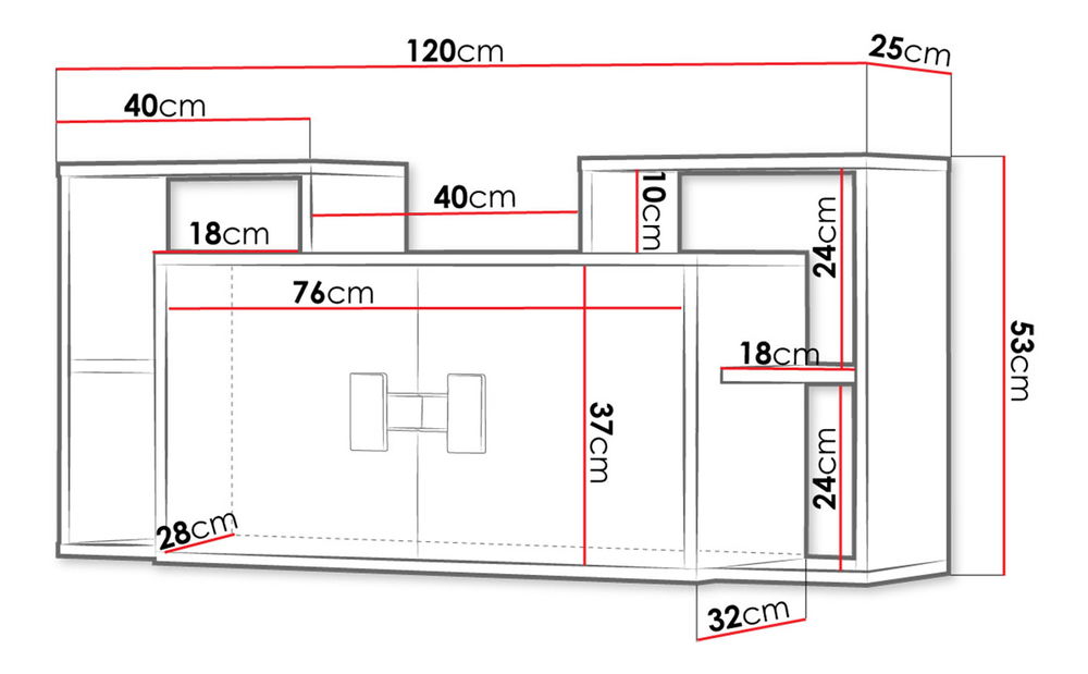 Vitrína Marcel TE12 (dub artisan + bílá)