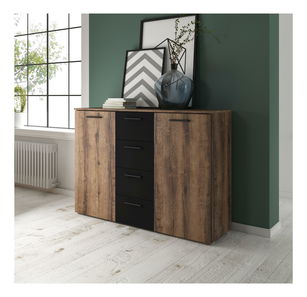 Komoda Benson Typ 26 (dub monastery + černá)