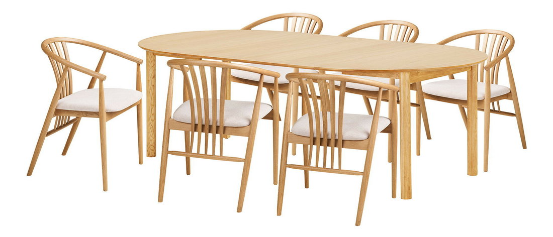 Jídelní set Btavoria (přírodní)