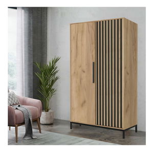 Šatní skříň Lamello S1 (dub craft + černá)