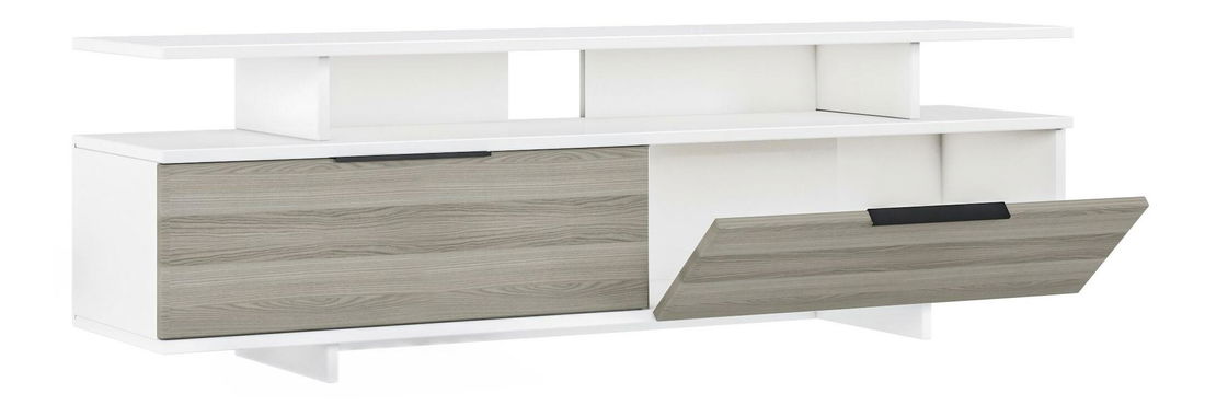  TV stolek/skříňka Dreamies (šedá + bílá + ořech)