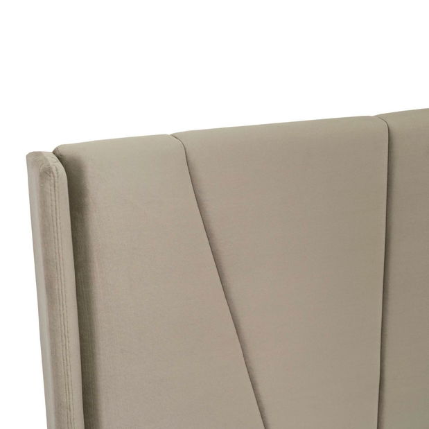 Manželská postel 160 cm Slogan (béžová) (s roštem)