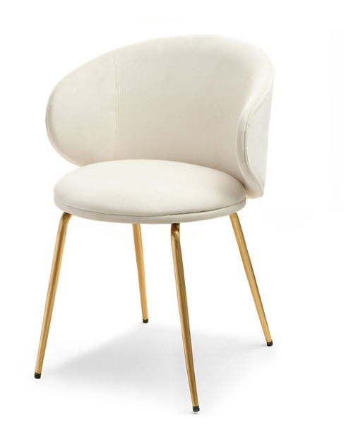 Židle Carmen (krémová + černá)