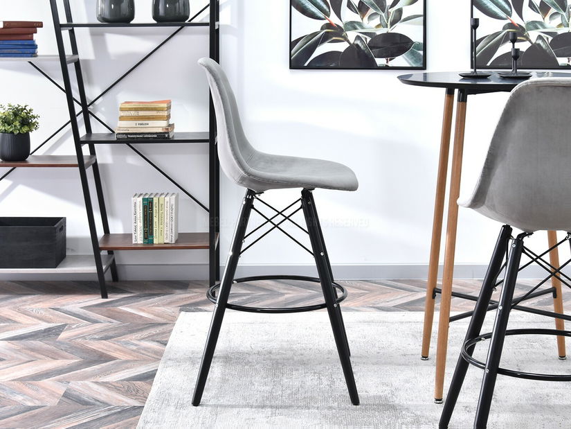 Židle Epsie (dřevo + šedá)