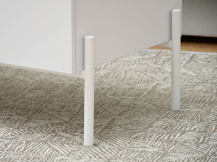 Konferenční stolek Bertina L (sonoma + bílá)