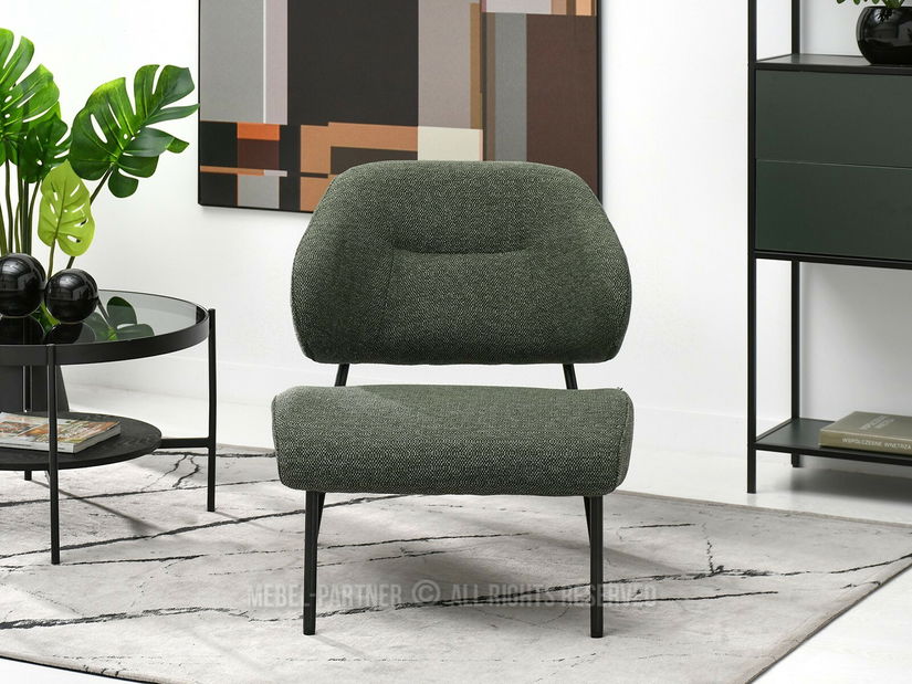 Křeslo Estrida F (zelená + černá)