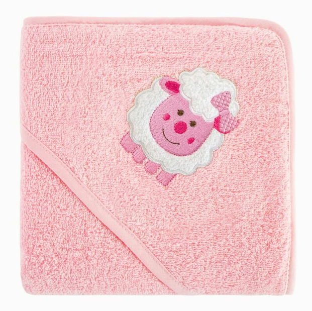 Ručník s kapucí Bambino 52 (růžová)
