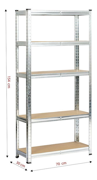 Regál Sustituido 1 (stříbrná)