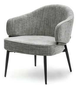 Křeslo Alfredo (šedá + černá)