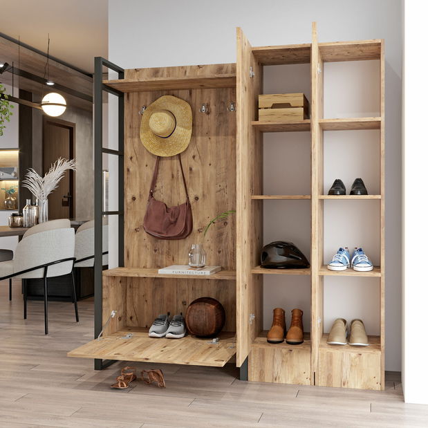 Předsíňová sestava Mele 17 (Borovice antlantic)