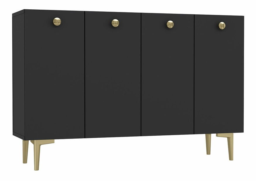 Příruční stolek Terra (bílá + stříbrná)