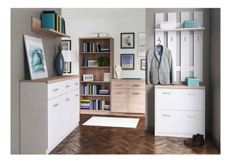 Předsíň Tianna 1 (bílá + dub sonoma)