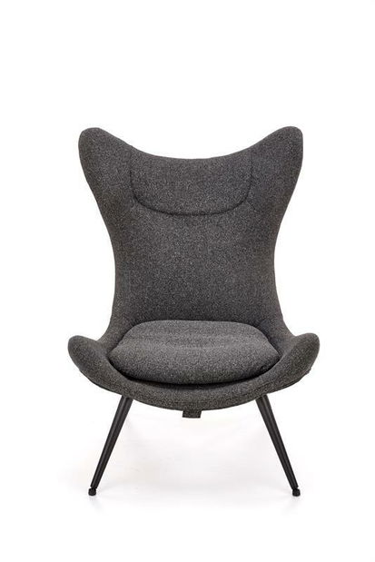 Relaxační křeslo Aletha (antracit + černá)