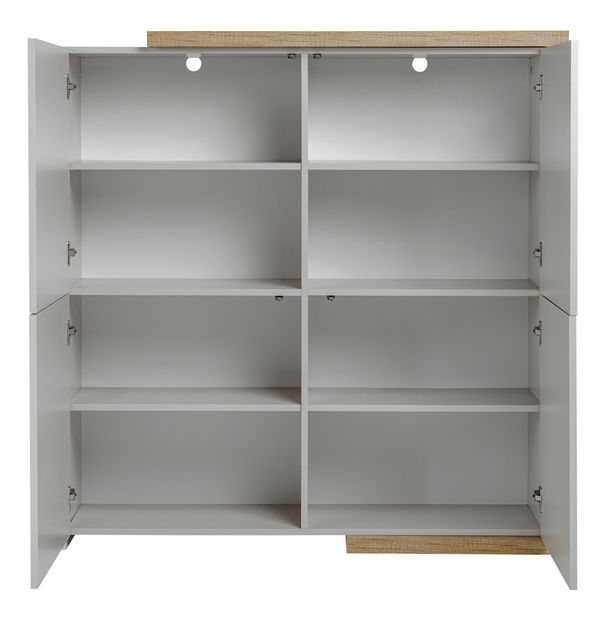 Skříňka Dares K02 (dub grand přírodní + kašmír)