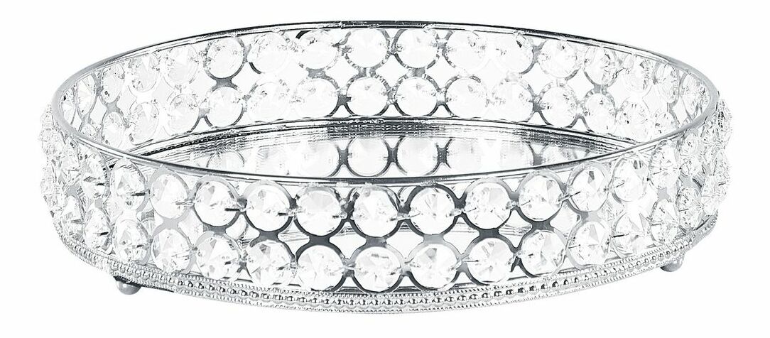  Kulatý podnos Vantin (stříbrná)