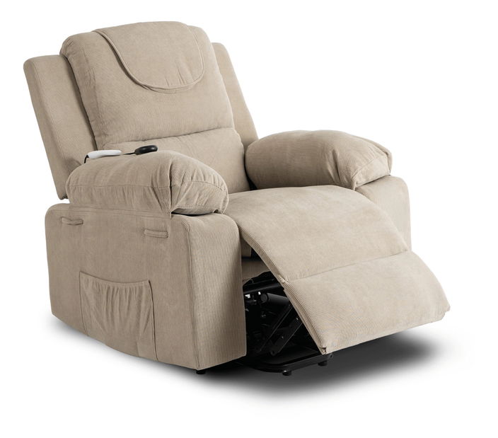 Masážní křeslo Fanex (béžový manšestr)