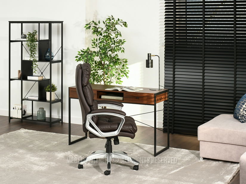 Křeslo Benton (hnědá + šedá)