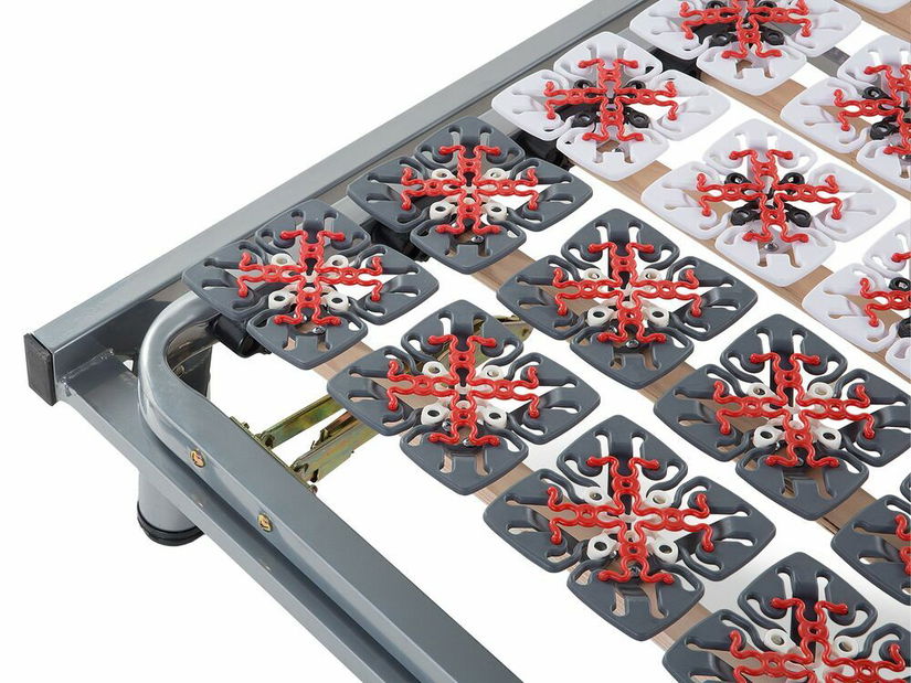 Set 2 ks. lamelových roštů 200x180 cm ELMO (dřevo) (šedá)