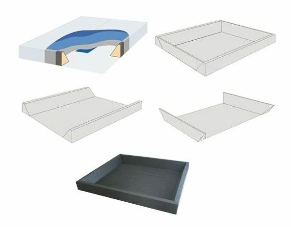 Manželská vodní postel 160 cm Zendaya (bílá) (s matrací)