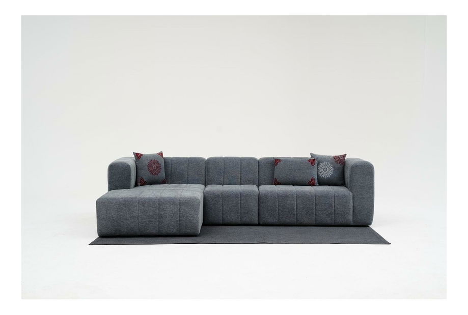 Rohová sedačka Beyzometta (L) (šedá)