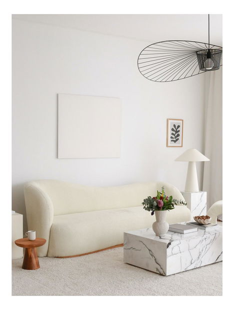 Pohovka trojsedačka Slenarzo (bílá)