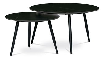 Set 2 konferenčních stolků Abrupta (černá)