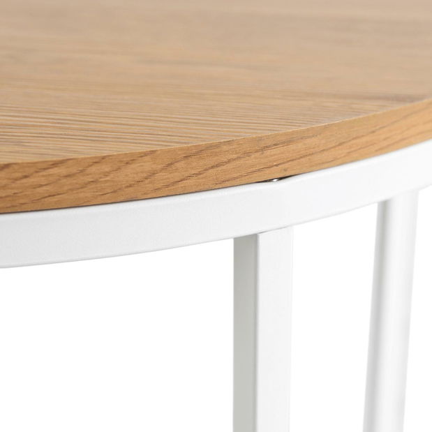 Konferenční stolek Hubiera (dub zlatý + bílá)