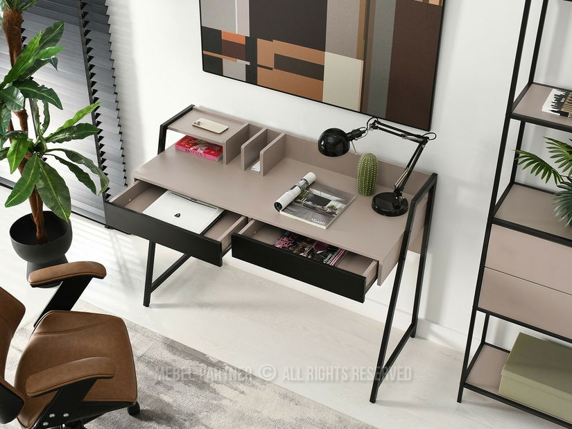 PC stolek Richiel (béžová + černá)