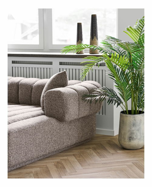 Rohová sedací souprava (P) Aeaveta 2 (hnědá)