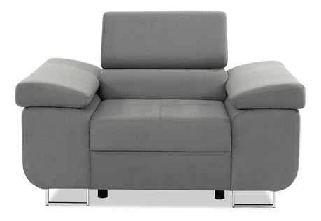 Křeslo Terazuro 1 (šedá + bílá)