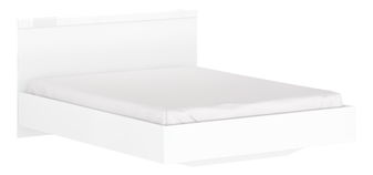 Manželská postel 160 cm Leona (bílá) (bez roštu a matrace)