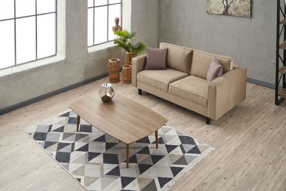 Pohovka dvousedačka Kalen (krémová)