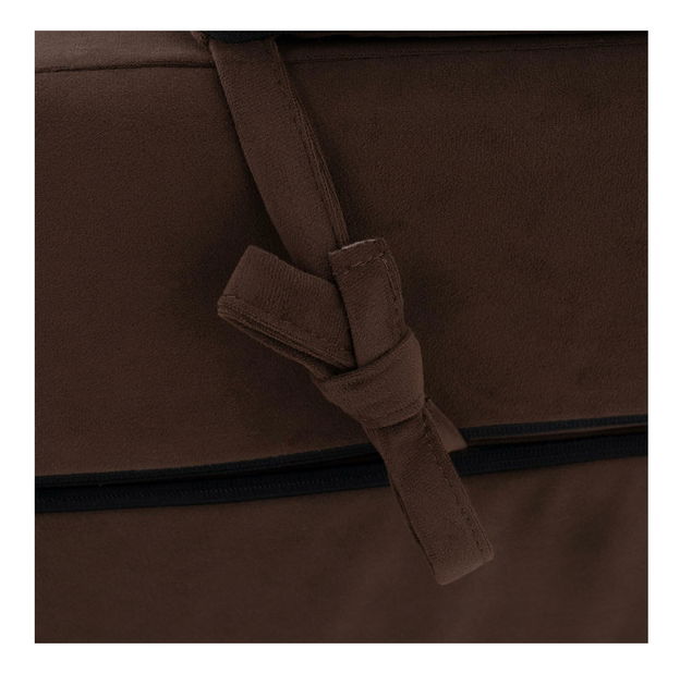 Rozkládací křeslo Viajado (tmavě hnědá)