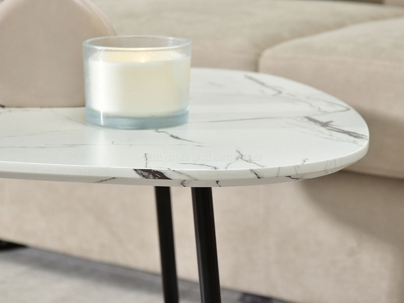 Konferenční stolek Rossi Zest Xl (bílá + černá)