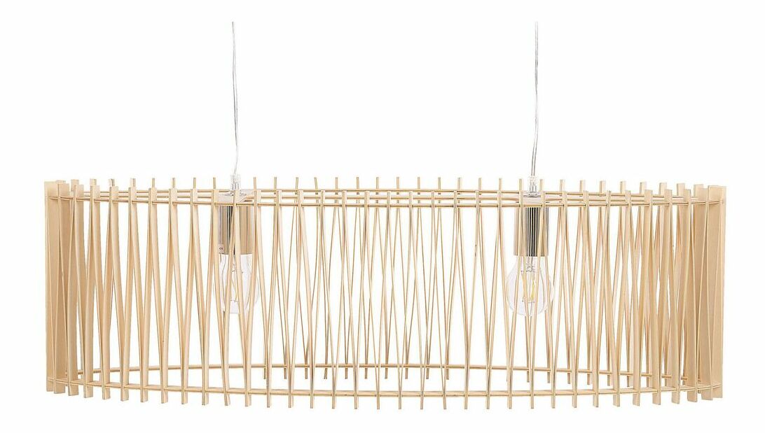 Závěsná lampa CHERIA (světlé dřevo)