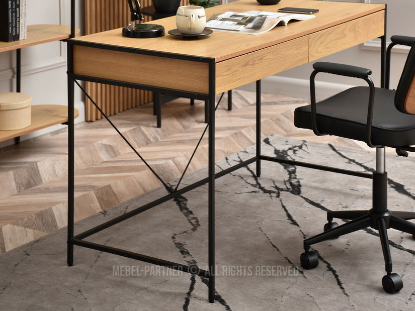 PC stolek Unica (dub + černá)