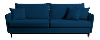 Pohovka trojsedačka Vivaldio (modrá + černá)